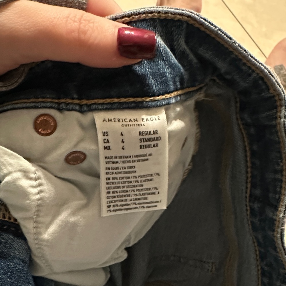 American Eagle Outfitters Women's Denim Flare Leg Jeans - Picture 4 of 6
